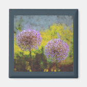 Allium Aftermiddag knoflook Bluish Gray Refkoelkas Magneet (Voorkant)