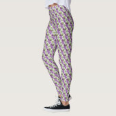Allium bloemen patroon legging (Links)