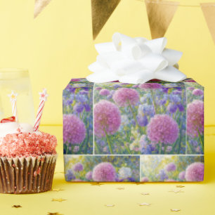 Allium en Iris Zomer Tuin Cadeaupapier