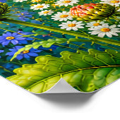 Allium en Vlinders Poster (Hoek)