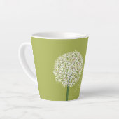  Allium Flower Botanical Art | Elegant Flora Latte Mok (Linkerhoek)