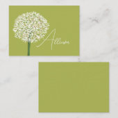  Allium Flower Botanical Art | Elegant Flora Notitiekaartje (Voorkant / Achterkant)