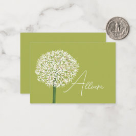 Allium Flower Botanical Art | Elegant Flora Notitiekaartje