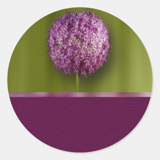 Allium Flower Event and Wedding Seal Sticker (Voorkant)