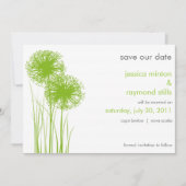 Allium in de Gras sparen de Datum Save The Date (Voorkant)