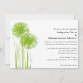Allium in de uitnodiging voor het huwelijk (Voorkant)