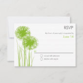 Allium in Grass Reply Card RSVP (Voorkant)