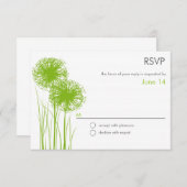 Allium in Grass Reply Card RSVP (Voorkant / Achterkant)