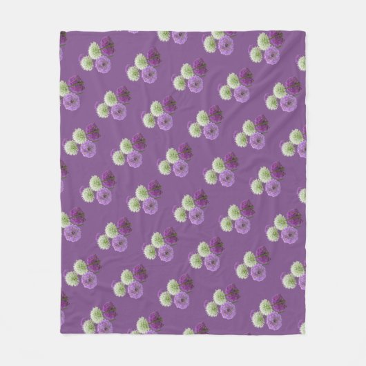 Allium Little Bulbs Pattern Cust. Fleece Blanket (Voorkant)