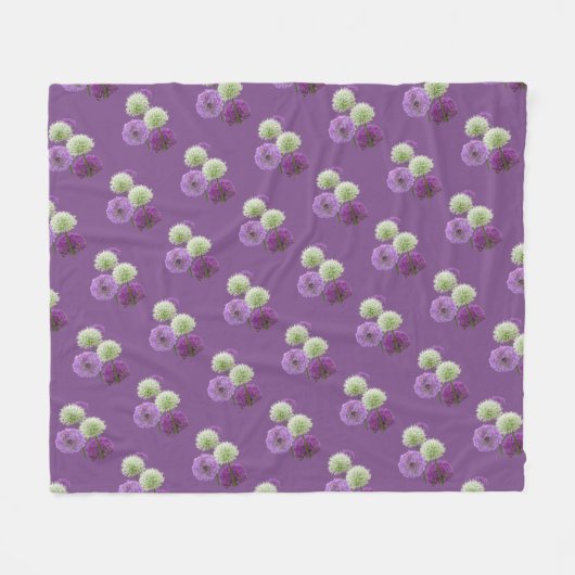 Allium Little Bulbs Pattern Cust. Fleece Blanket (Voorkant (Horizontaal))
