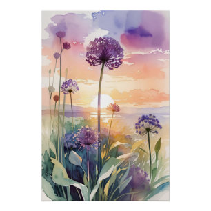 Allium Perfect Poster
