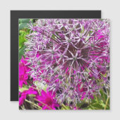 Allium & Summerbloemen Magnetische Kaart (Voorkant / Achterkant)