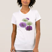 Allium White en Purple Flowers App. T-Shirt (Voorkant)