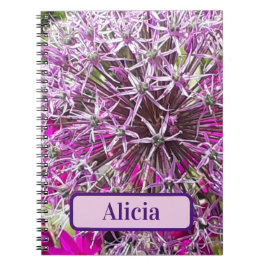 Allium & Zomerbloemen Gepersonaliseerd Notitieboek
