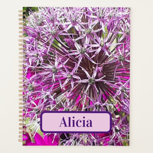 Allium & Zomerbloemen gepersonaliseerd Planner (Voorkant)