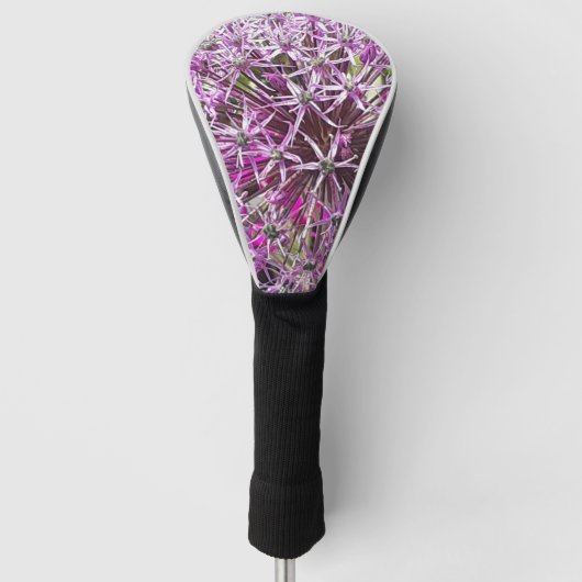Allium & Zomerbloemen Golfheadcover (Voorkant)
