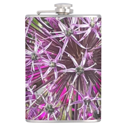 Allium & Zomerbloemen Heupfles (Voorkant)