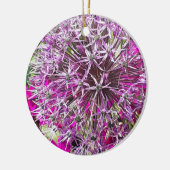 Allium & Zomerbloemen Keramisch Ornament (Links)