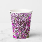 Allium & Zomerbloemen Papieren Bekers (Achterkant)