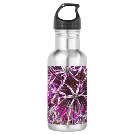 Allium & Zomerbloemen Waterfles (Voorkant)