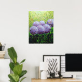 Alliums bij Laycock - Bee Lilli Semi Gloss 18x24 Poster (Thuiskantoor)