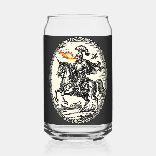 Alloces De Vuurademende Maarschalk Blikvorm Glas (Achterkant)