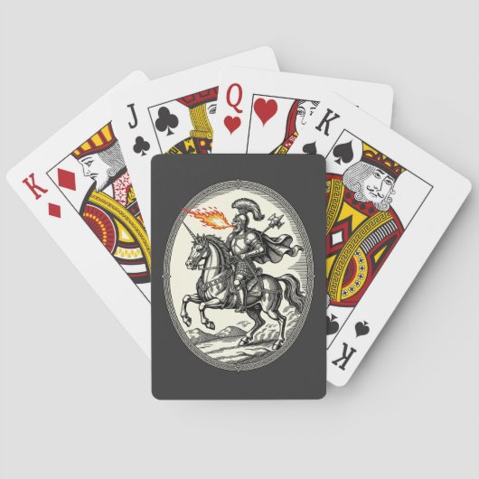 Alloces De Vuurademende Maarschalk Pokerkaarten (Achterkant)