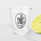 Alloces De Vuurademende Maarschalk Shot Glas (Voorkant)