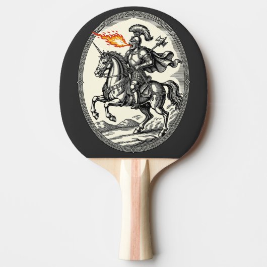 Alloces De Vuurademende Maarschalk Tafeltennisbatje (Voorkant)