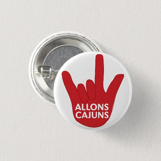 Allons Cajuns Button (Voorkant /achterkant)