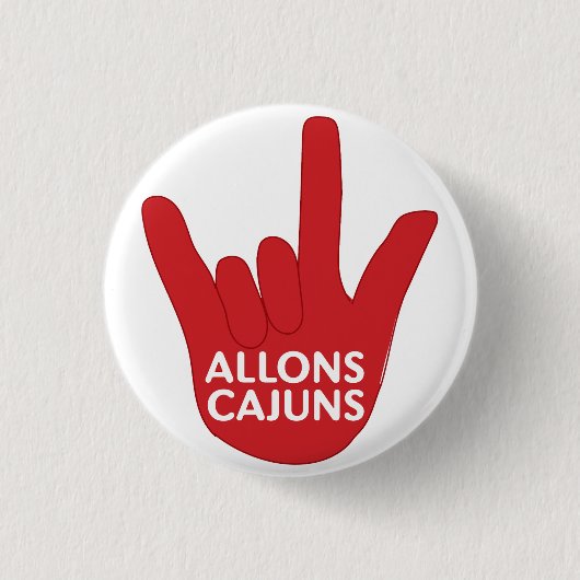 Allons Cajuns Button (Voorkant)