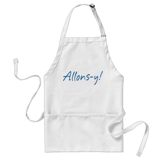 Allons-y Standaard Schort (Voorkant)