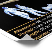 Allosaurus - Biologie Juratijd Poster (Hoek)