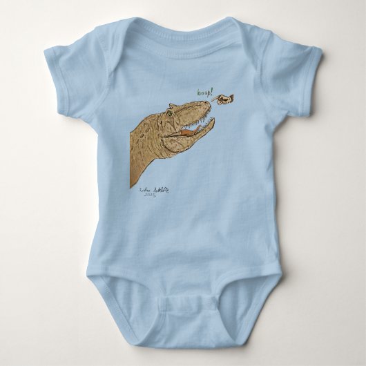 Allosaurus Boop! Dinosaur One-piece Baby Bodysuit  (Voorkant)