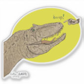 Allosaurus Boop Sticker (Voorkant)