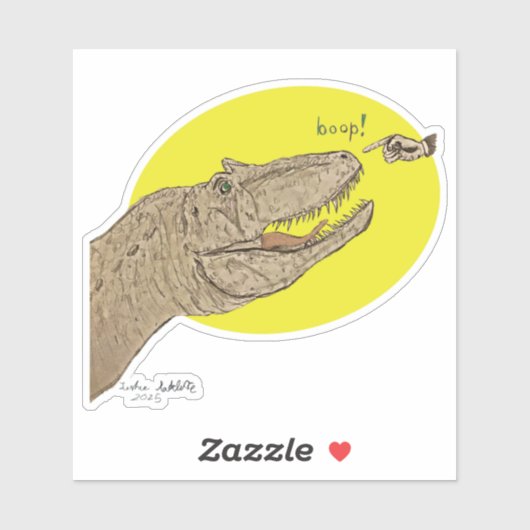 Allosaurus Boop Sticker (Vel)