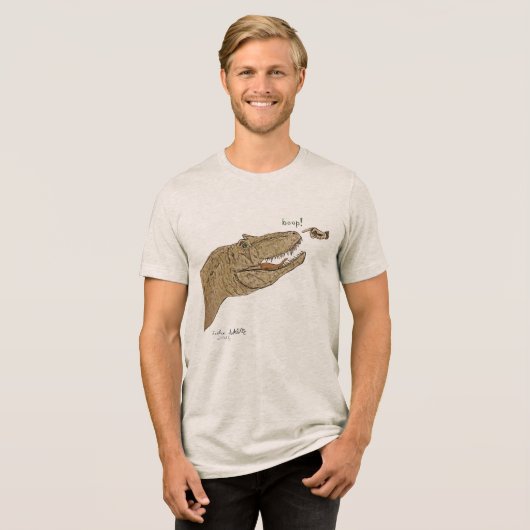 Allosaurus Boop T-shirt Front Design & Back (Voorkant volledig)