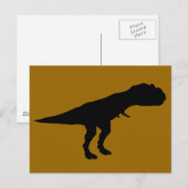 Allosaurus Dino Dinosaur Silhouette Briefkaart (Voorkant / Achterkant)