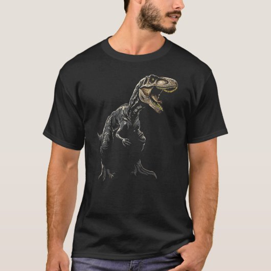 Allosaurus Dinosaur Graphic Art Allosaurus T-shirt (Voorkant)