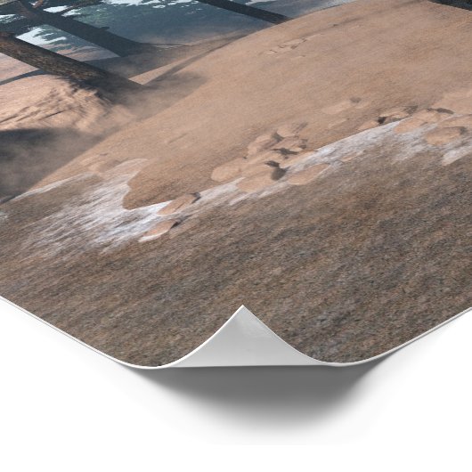 Allosaurus dinosaur roaring - 3D rendering Poster (Hoek)