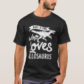 Allosaurus Dinosaur  Skull Skeleton T-shirt (Voorkant)