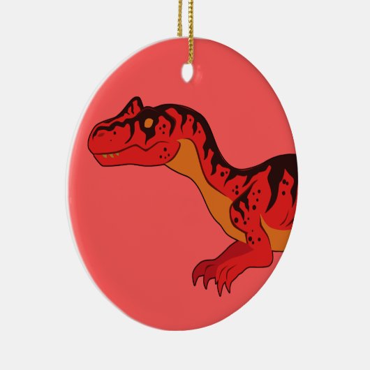 Allosaurus Keramisch Ornament (Rechts)