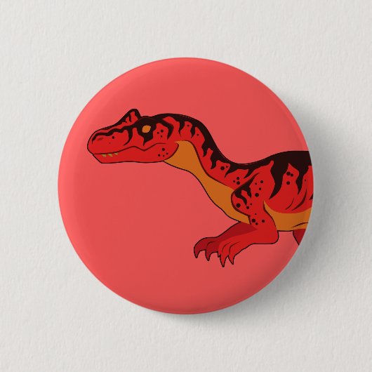 Allosaurus Ronde Button 5,7 Cm (Voorkant)