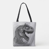 Allosaurus schets tote bag (Achterkant)