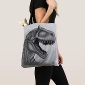Allosaurus schets tote bag (Dichtbij)