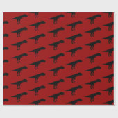Allosaurus Silhouette Cadeaupapier (Vlak)