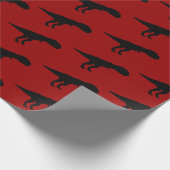 Allosaurus Silhouette Cadeaupapier (Hoek)