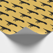Allosaurus Silhouette Cadeaupapier (Hoek)