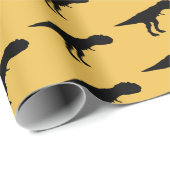 Allosaurus Silhouette Cadeaupapier (Rol Hoek)
