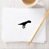 Allosaurus Silhouette Etiket (Insitu)